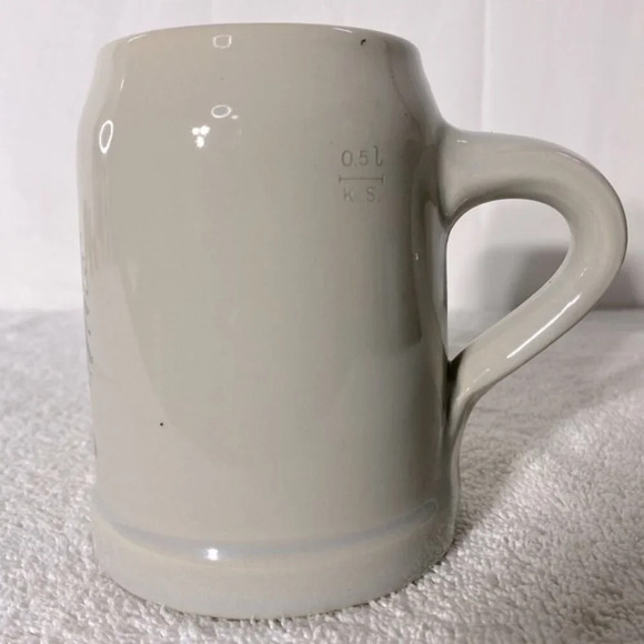 Vintage Old Germany Beige Stoneware Eagle Crest Beer Mug Stein - Picture 7 of 14